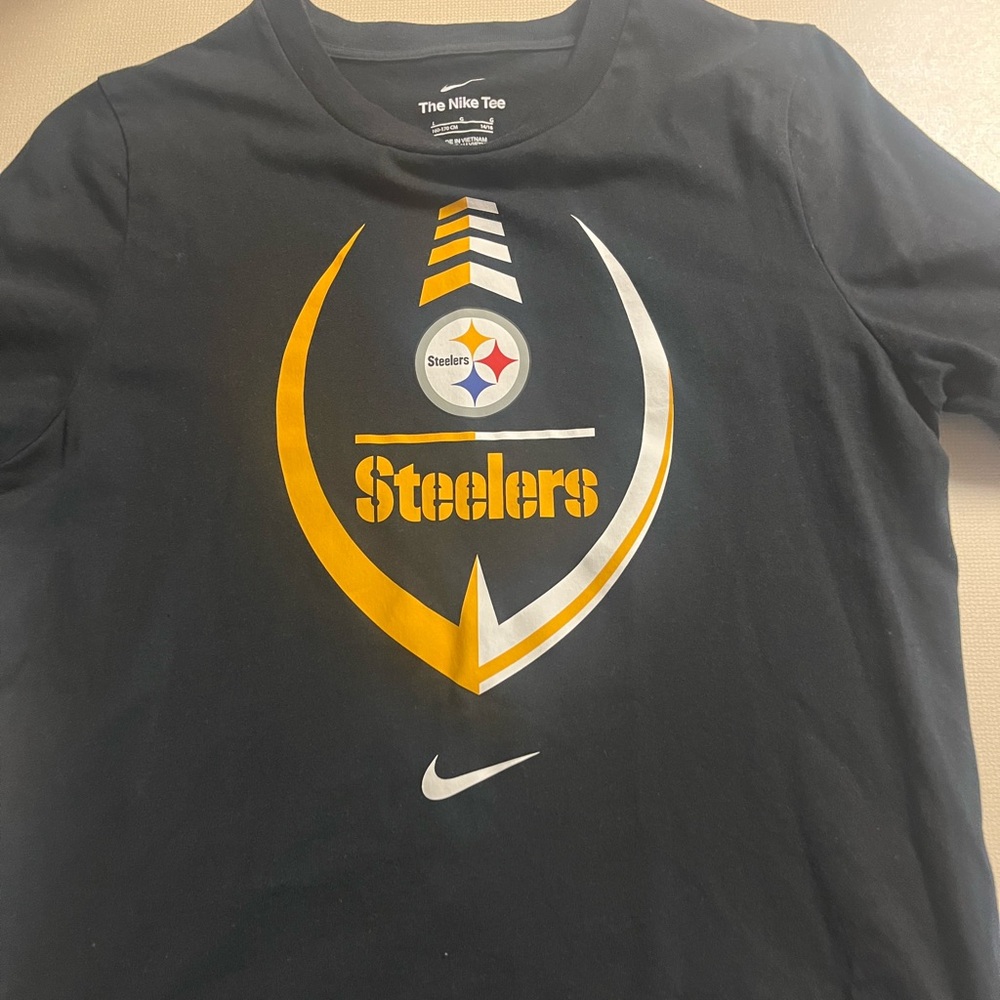 Boys Nike Steelers football shirt-youth large-like new
